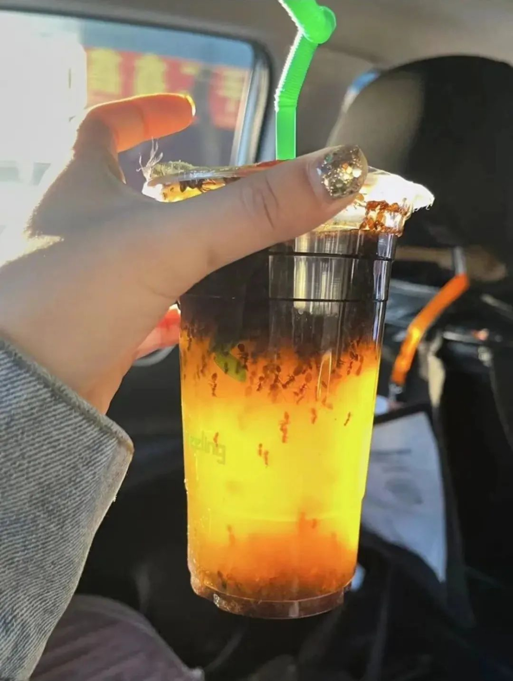 外送咖啡驚見螞蟻！商家辯稱取錯餐，外帶飲品衛生怎麼顧？