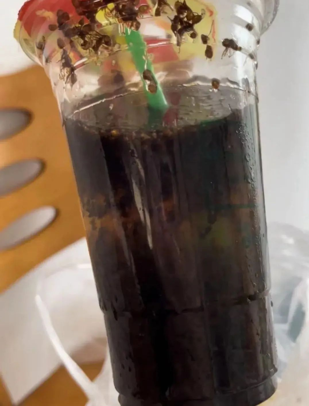 外送咖啡驚見螞蟻！商家辯稱取錯餐，外帶飲品衛生怎麼顧？