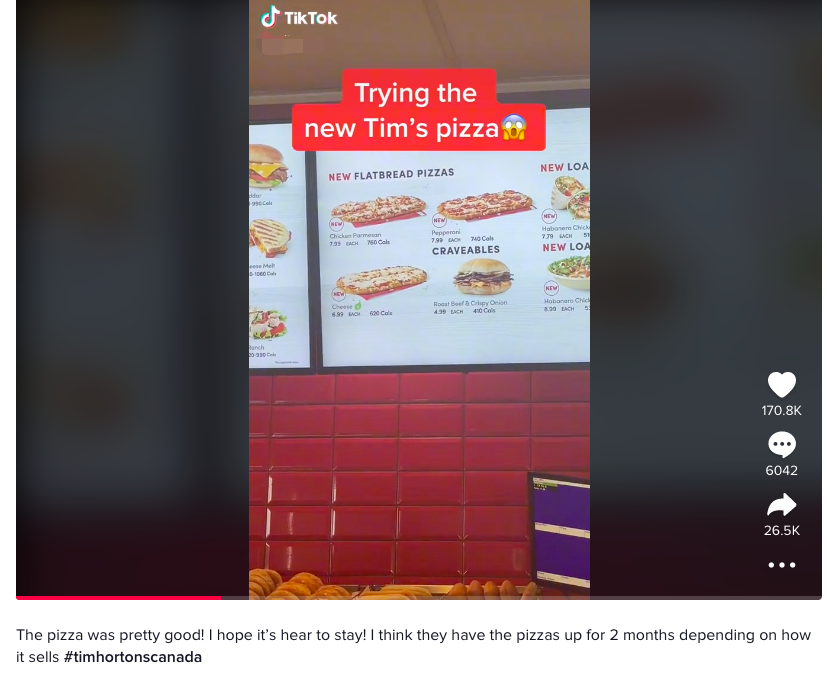 Tim Hortons 加拿大試賣披薩！咖啡連鎖如何拓展午餐晚餐市場？
