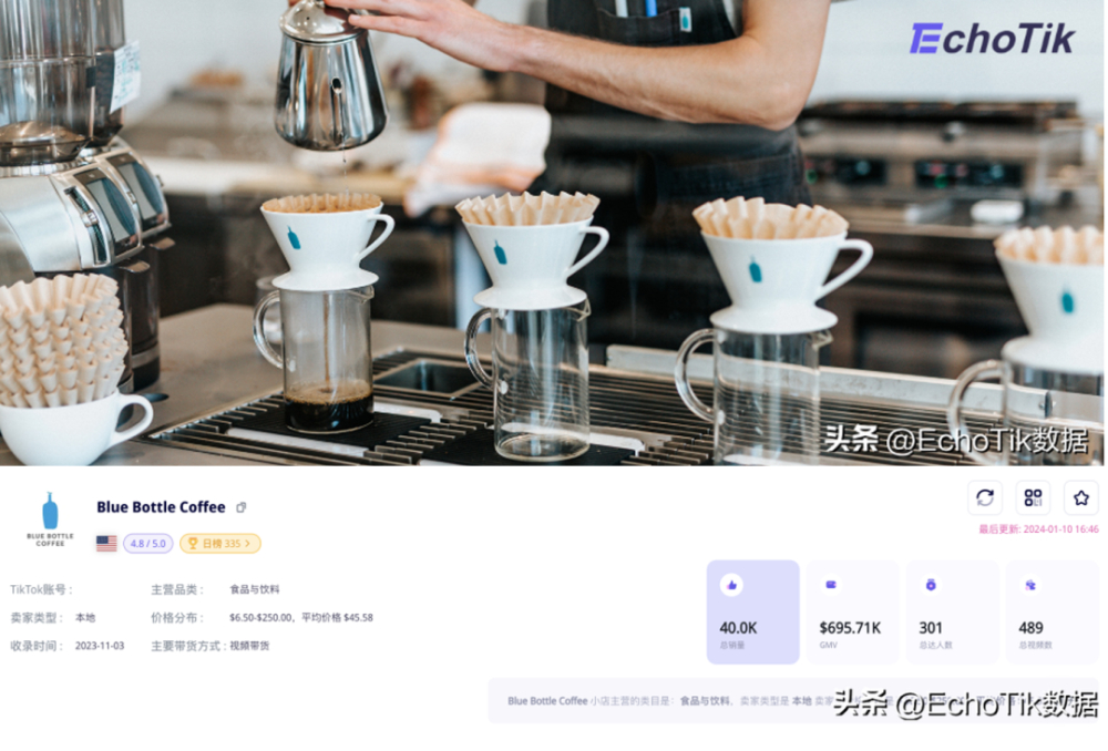 藍瓶咖啡TikTok銷售破百萬美元關鍵策略解析