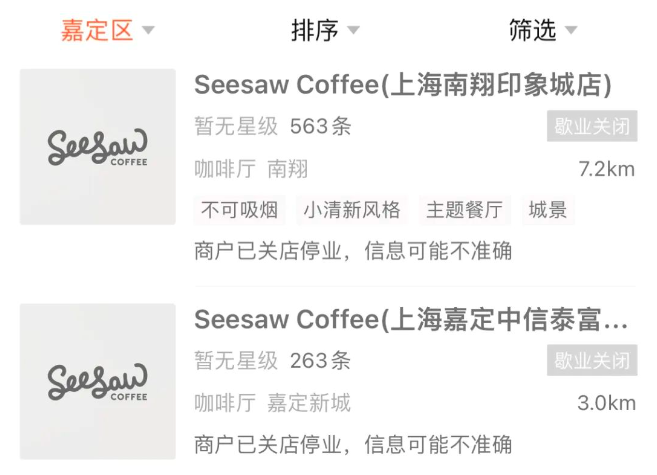 Seesaw咖啡關店轉戰下沉市場:精品咖啡如何突破價格瓶頸?
