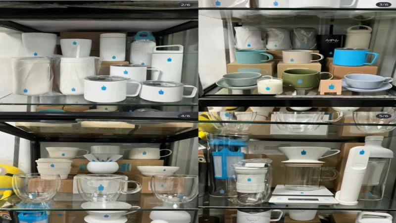 藍瓶咖啡松綠色馬克杯品控問題解析：釉色不均與杯底標識差異